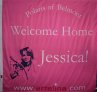 Jessica Watson welcome home banner