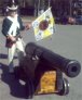 Russian ship canon and uniform, early 1800s